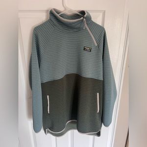 Women's Airlight Knit Asymmetrical Quarter-Zip Tunic, Colorblock XL